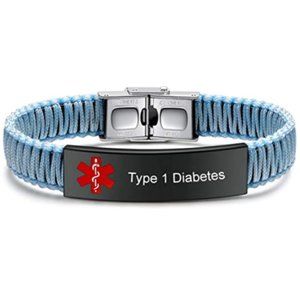 Diabetes Medical Alert ID Bracelet for Women